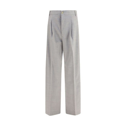 Laneus Gray Wool Oves Aries Casual Pants