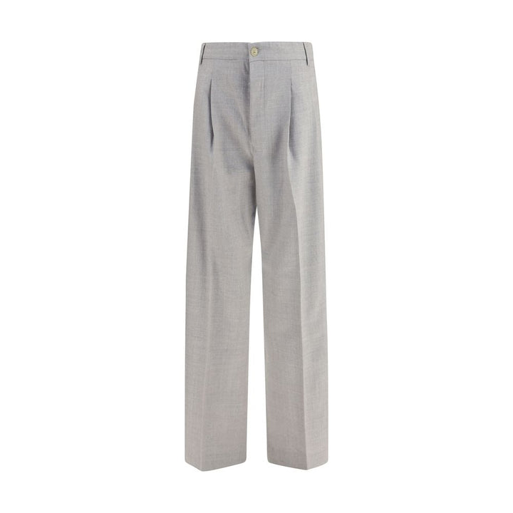 Laneus Gray Wool Oves Aries Casual Pants