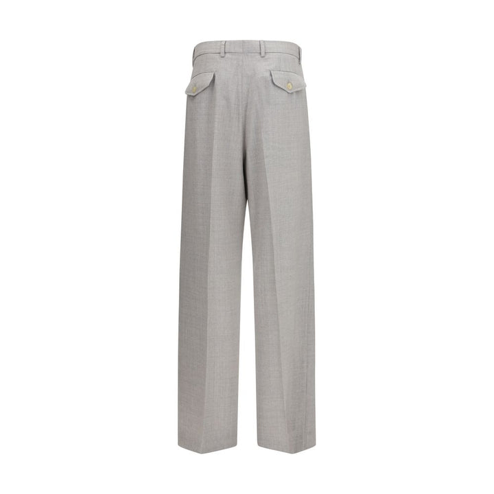 Laneus Gray Wool Oves Aries Casual Pants