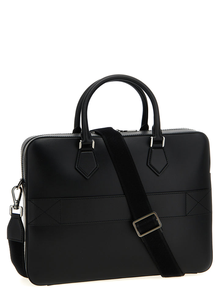 Dolce & Gabbana Black Lamb Leather Tote Bag