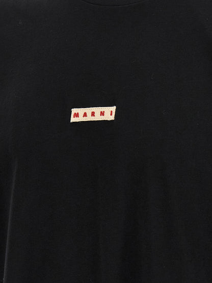 Marni Black Cotton T-Shirt