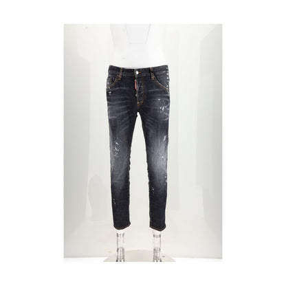 Dsquared² Black Cotton Skinny Jeans