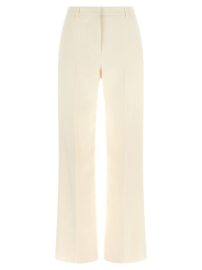 Fendi White Virgin Wool Dress Pants