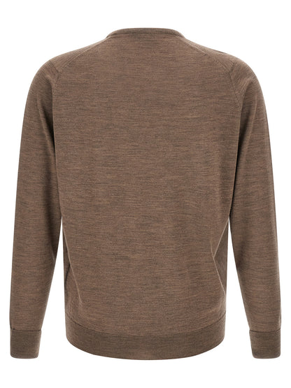 JOHN SMEDLEY Beige Merino Wool Cardigan