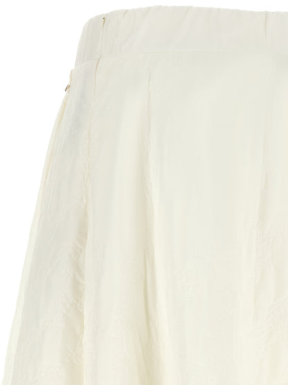 Herno White Polyamide Mini Skirt