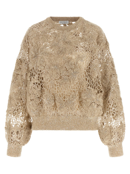 Brunello Cucinelli Beige Wool Cardigan