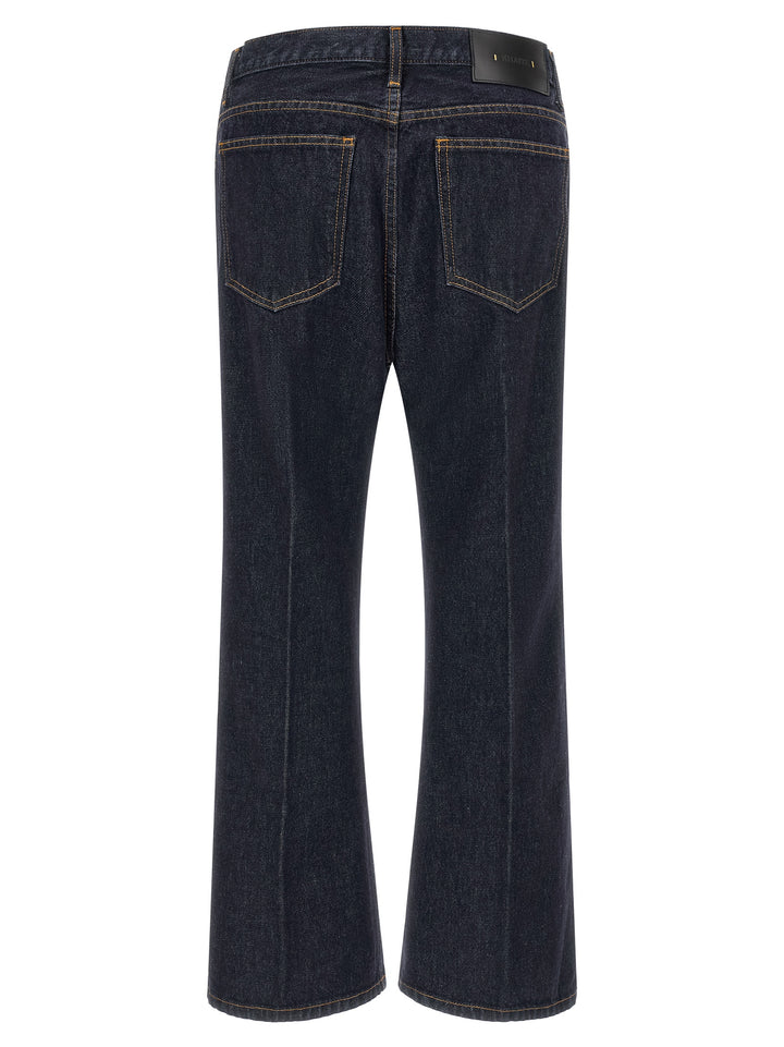 Khaite Blue Cotton Flared Jeans