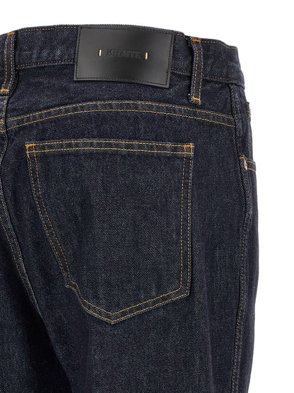 Khaite Blue Cotton Flared Jeans
