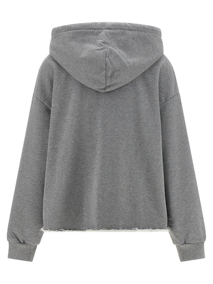 MM6 Maison Margiela Gray Cotton Sweatshirt