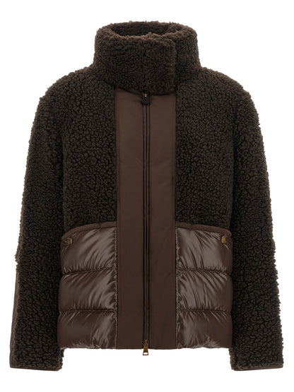 Moncler Brown Polyester Full-Length Jacket