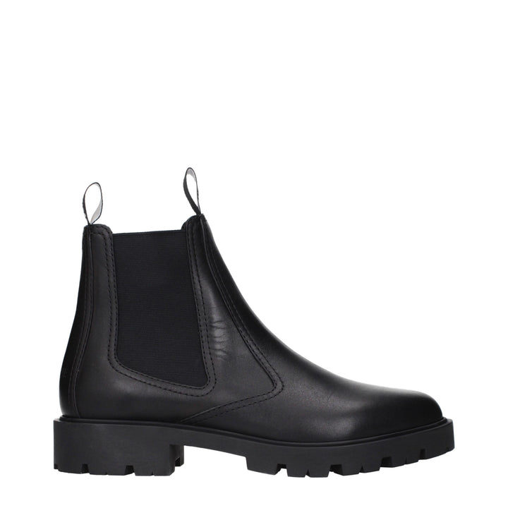 Celine Black Leather Ankle Boots