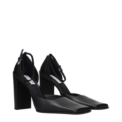 Alaïa Black Leather High Heel Pumps