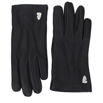 Burberry Black Leather Gloves