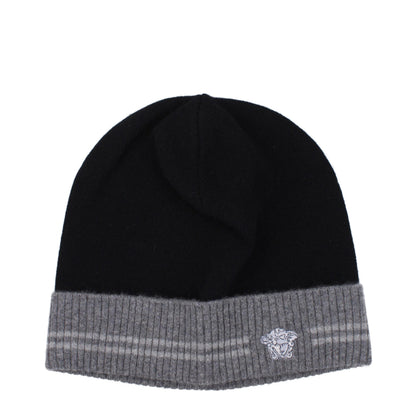 Versace Black Cashmere Beanie