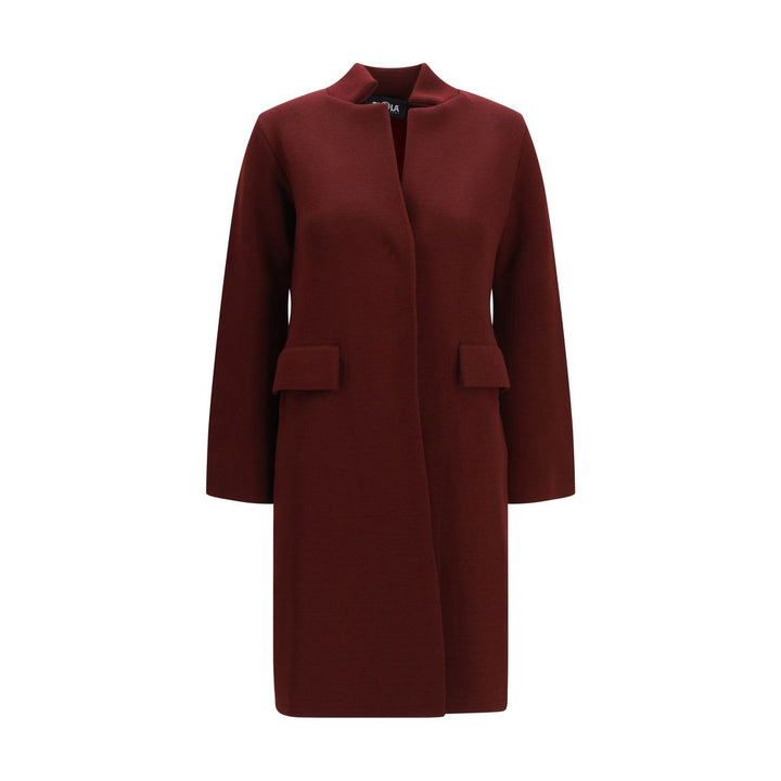 Ella Bordeaux Wool Oves Aries Coat