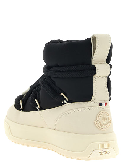 Moncler Black Polyamide Lace-Up Boots