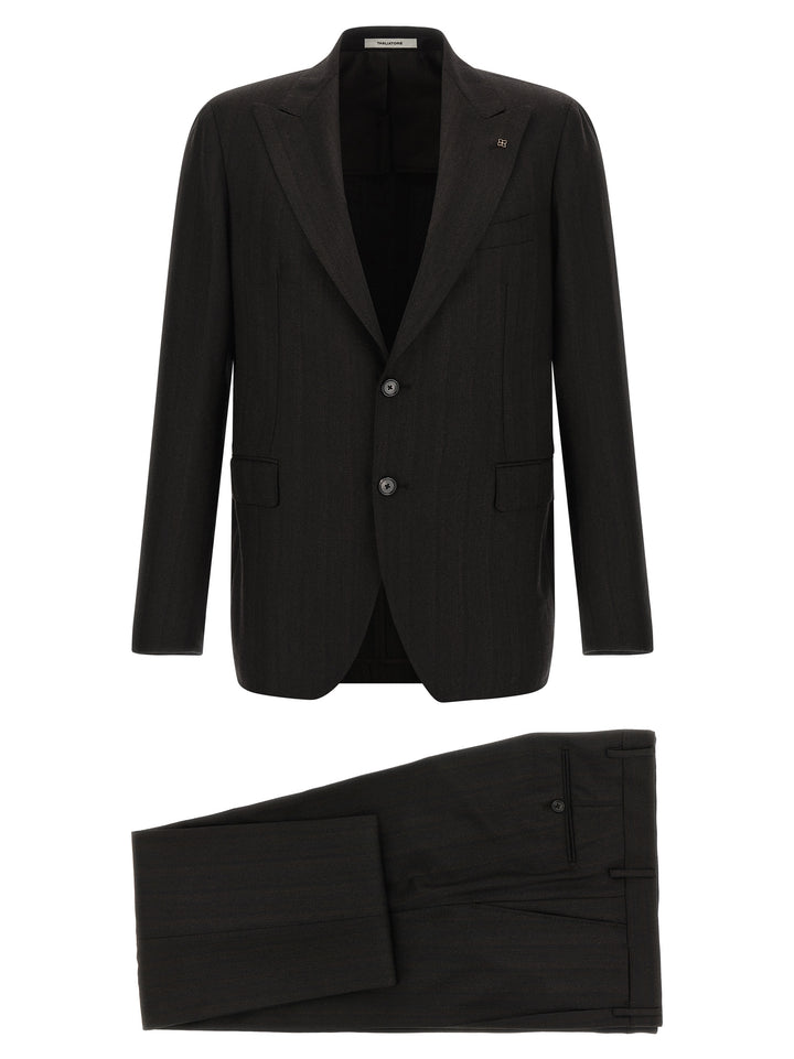 Tagliatore Gray Wool Two-Piece Suit