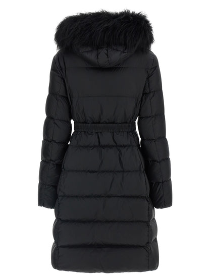 Moncler Black Polyamide Coat