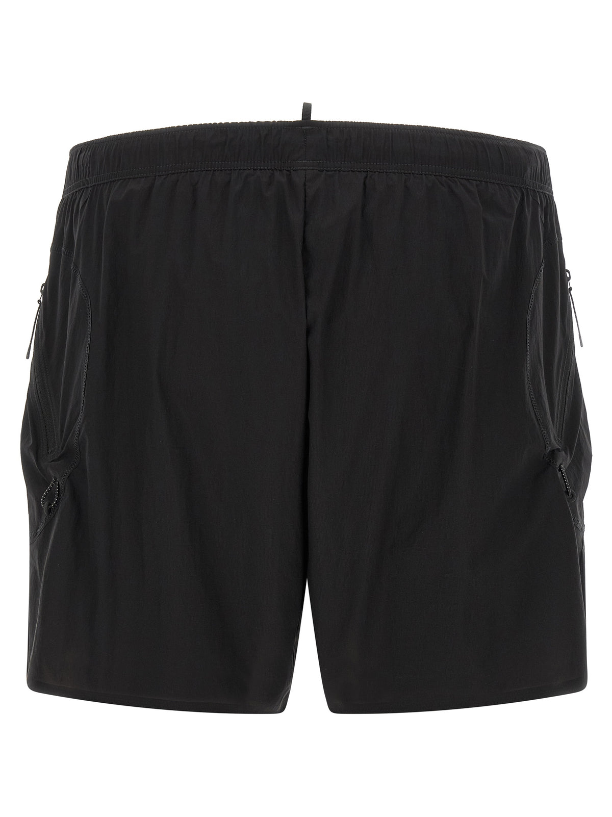 SATISFY Black Polyamide Bermuda Shorts