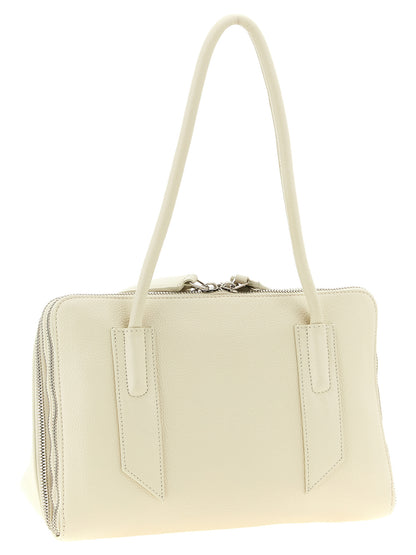 The Attico White Calfskin Shoulder Bag