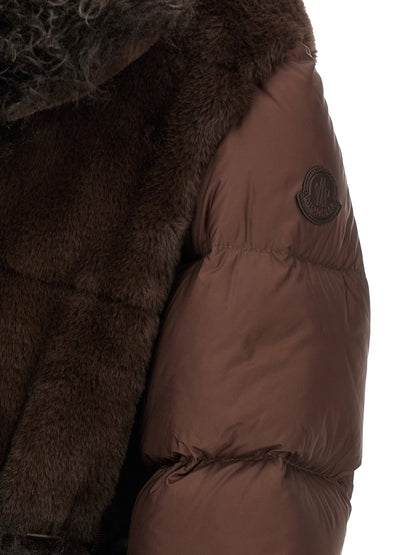 Moncler Brown Polyester Shell Jacket