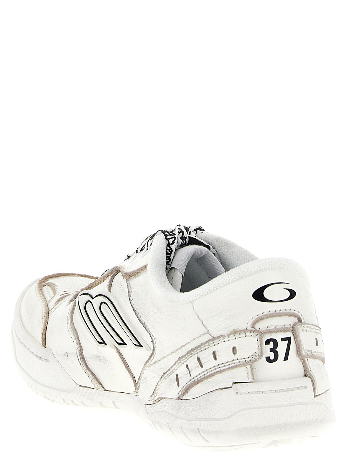 Balenciaga White Calfskin Athletic Sneakers