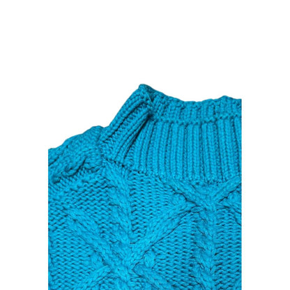 Malo Blue Cotton Men Sweater