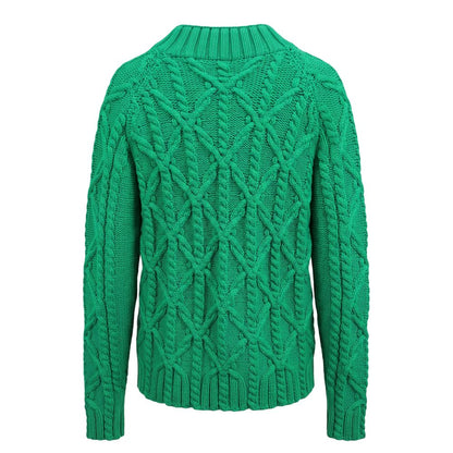 Malo Green Cotton Men's Sweater