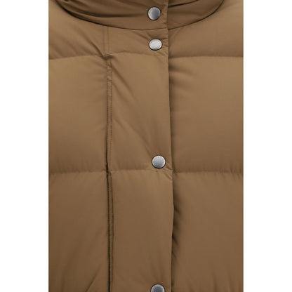 Woolrich Brown Goose Down Full-Length Jacket