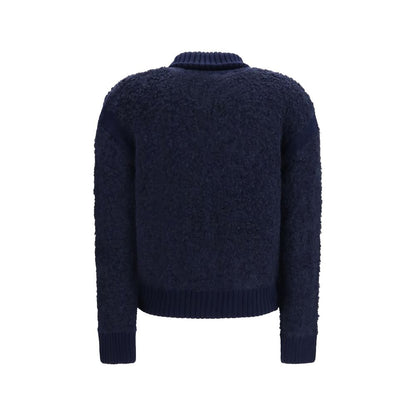 Jacob Cohen Blue Alpaca Vicugna Pacos Sweatshirt