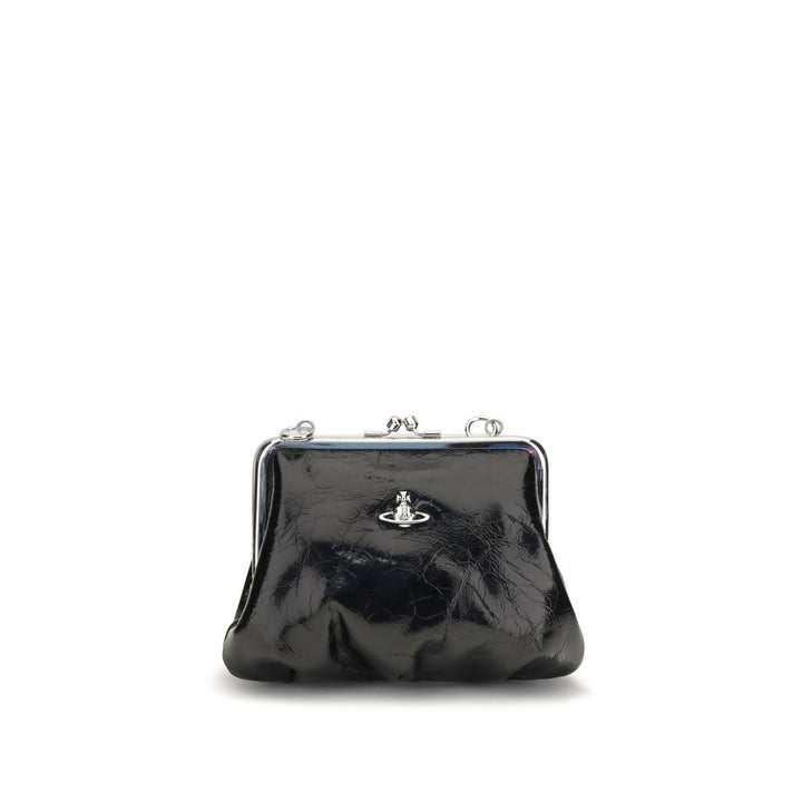 Vivienne Westwood Black Calf Leather Bos Taurus Handbag