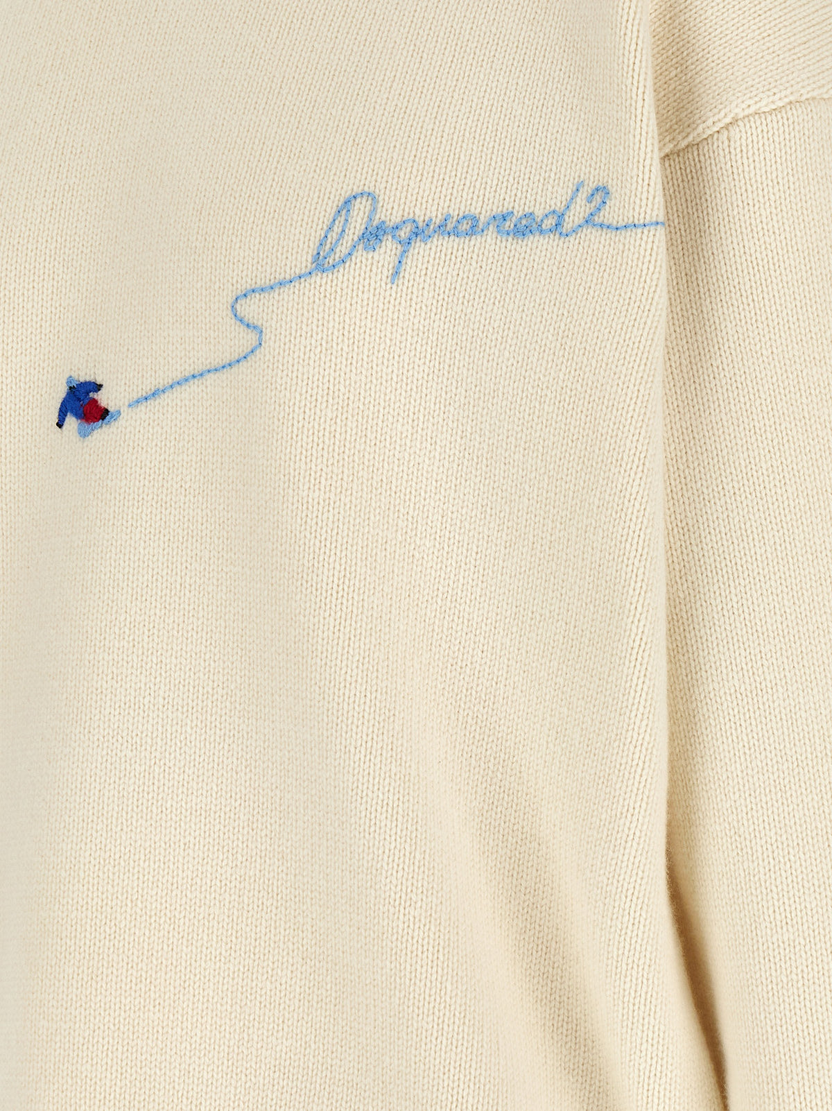 Dsquared² White Wool Cardigan
