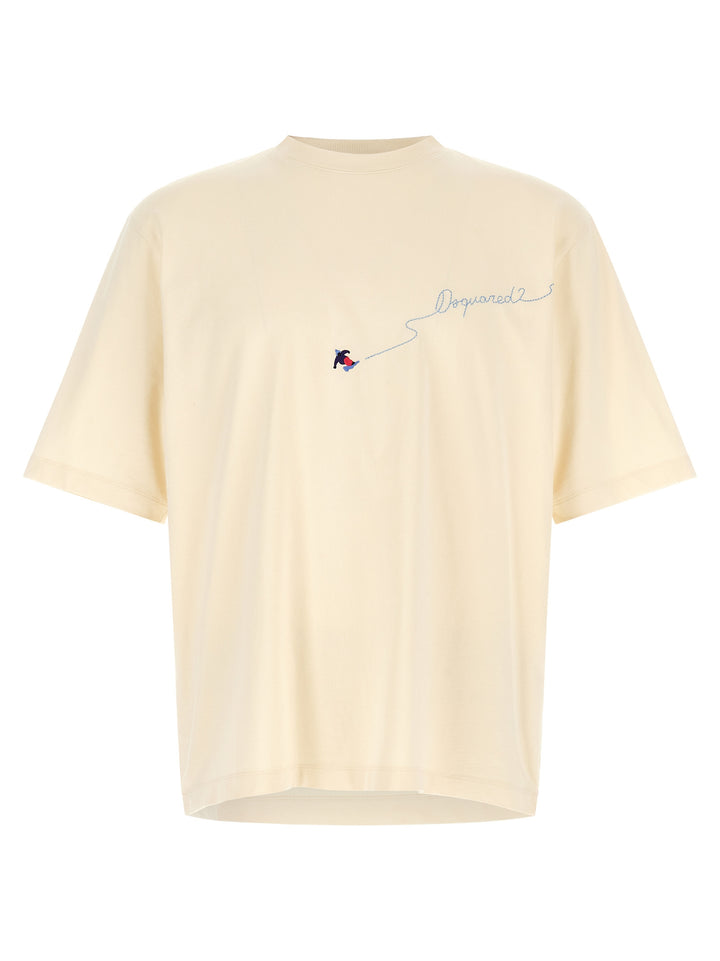 Dsquared² White Cotton T-Shirt