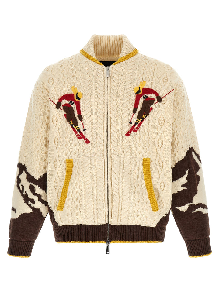 Dsquared² Multicolor Wool Cardigan