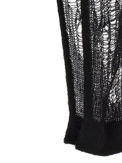 Rick Owens Black Nylon Mini Skirt
