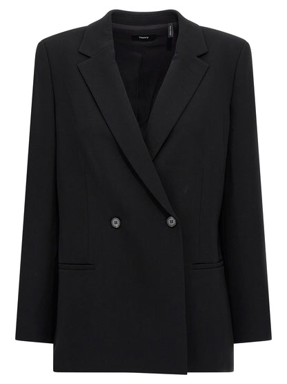 Theory Black Triacetate Blazer