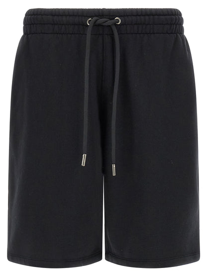 Off-White Black Cotton Bermuda Shorts