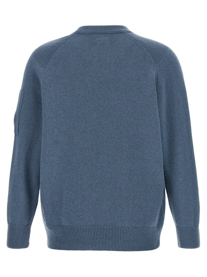 C.P. Company Blue Wool Cardigan