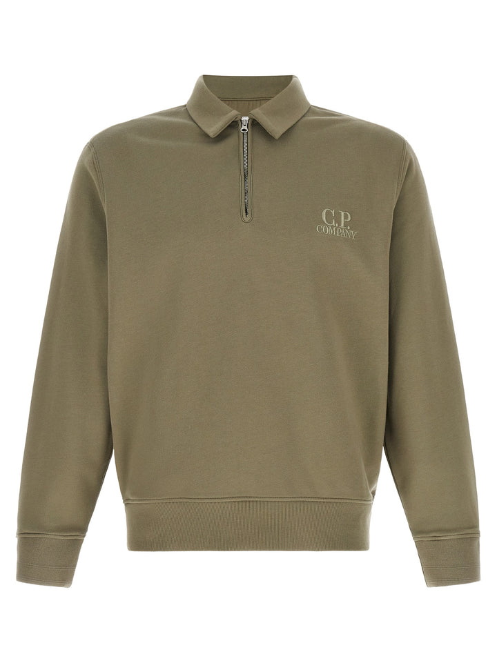 C.P. Company Gray Cotton Sweatshirt