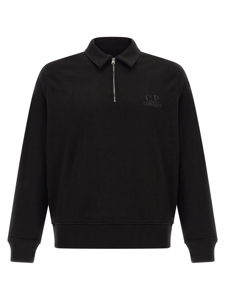 C.P. Company Black Cotton Sweatshirt