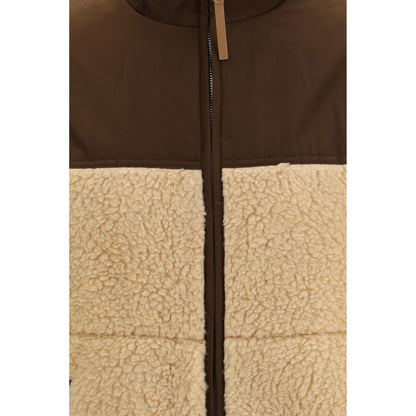 Ami Paris Beige Polyester Full-Length Jacket