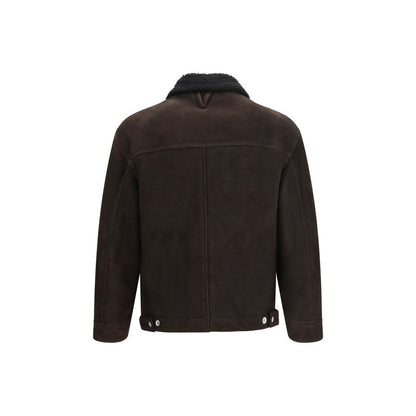 Valstar Brown Lamb Ovis Aries Leather Jacket