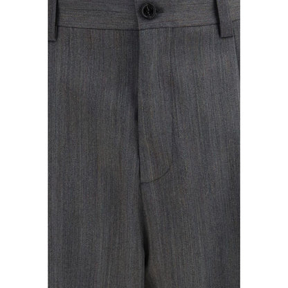 Valentino Garavani Gray Wool Oves Aries Dress Pants