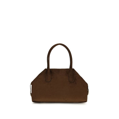 THEMOIRè Brown Suede Leather Handbag
