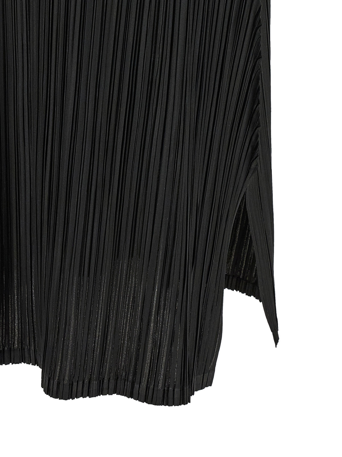 PLEATS PLEASE ISSEY MIYAKE Black Polyester Midi Dress