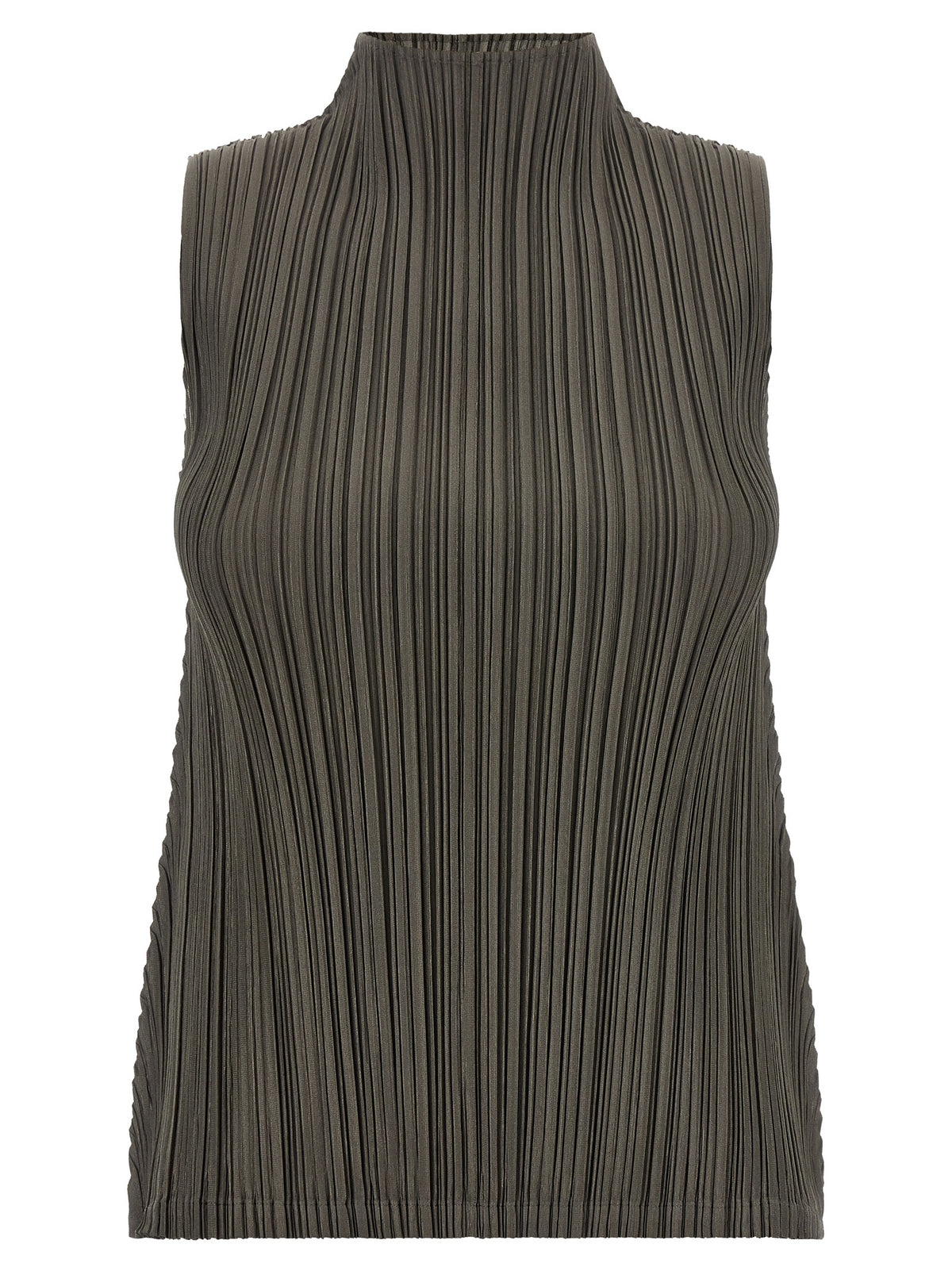 PLEATS PLEASE ISSEY MIYAKE Bicolor Polyester Blouse