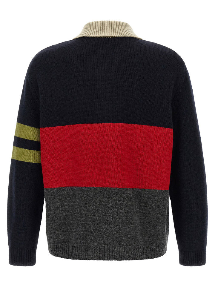 Namacheko Multicolor Merino Wool Polo Shirt