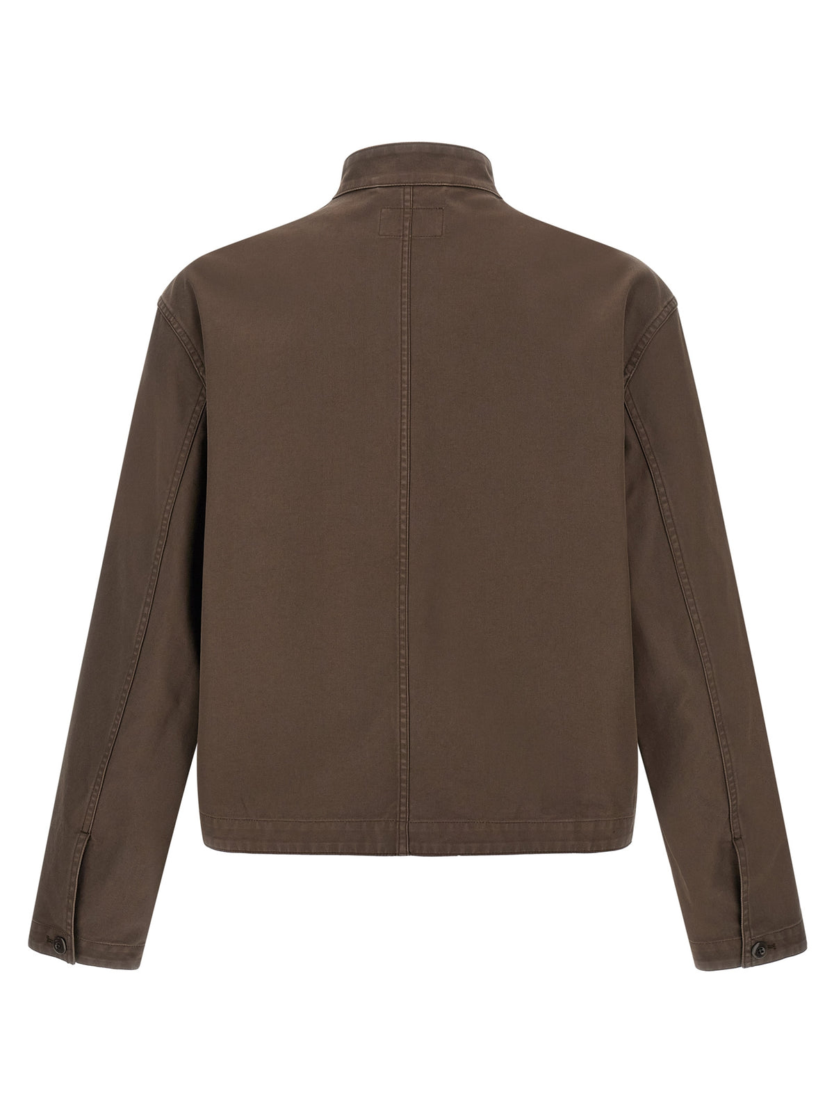 Lemaire Brown Cotton Full-Length Jacket