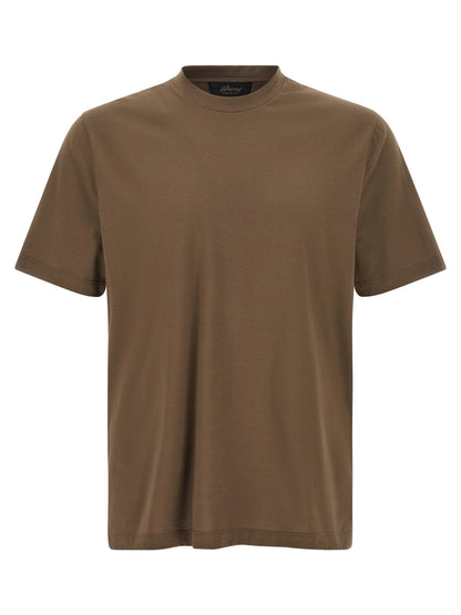 Brioni Brown Cotton T-Shirt