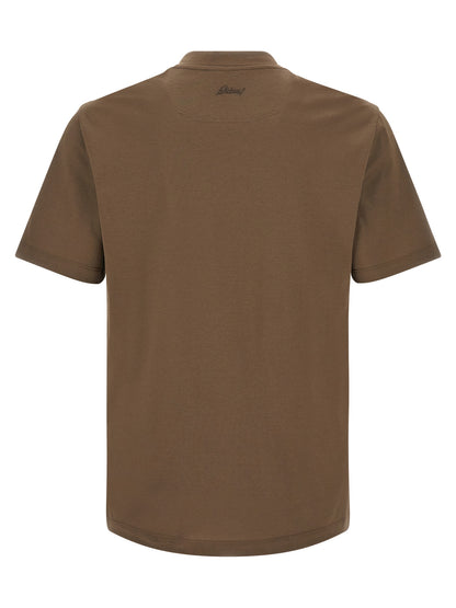 Brioni Brown Cotton T-Shirt